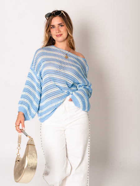 Birdy Strick Pullover - Blau