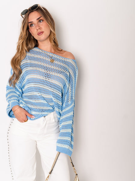 Birdy Strick Pullover - Blau