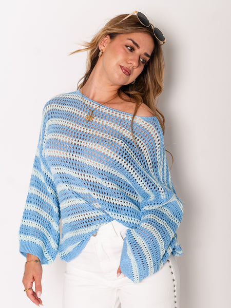 Birdy Strick Pullover - Blau