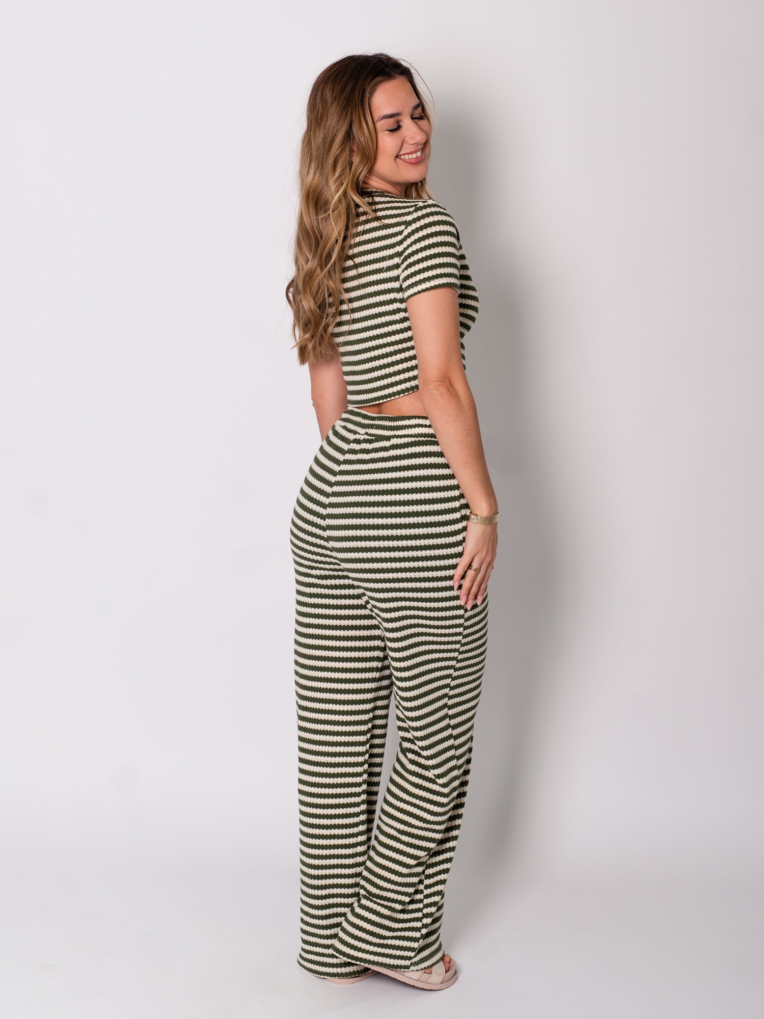 Giulia Sommer Zweiteiler - Olive/Creme