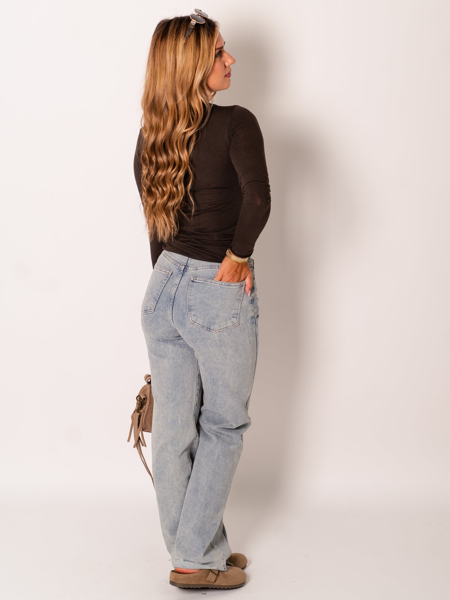 Cashmere Longsleeve - Dunkelbraun