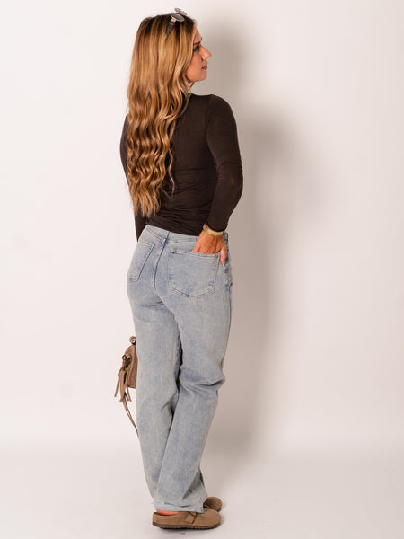 Cashmere Longsleeve - Dunkelbraun