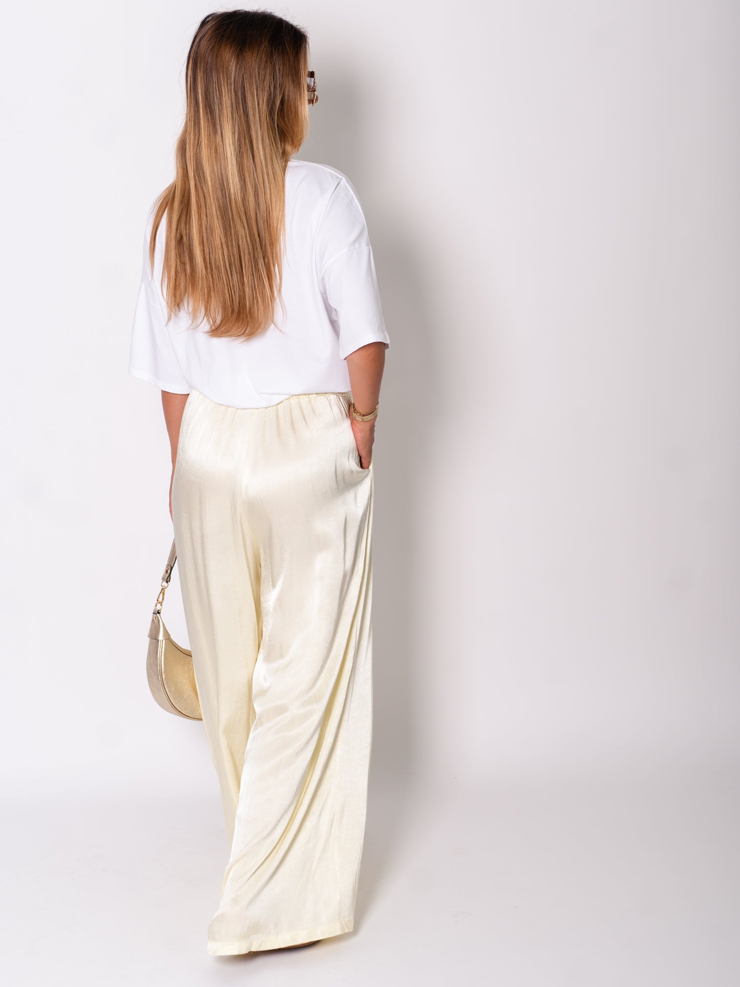 Ella Seiden Hose - Butteryellow