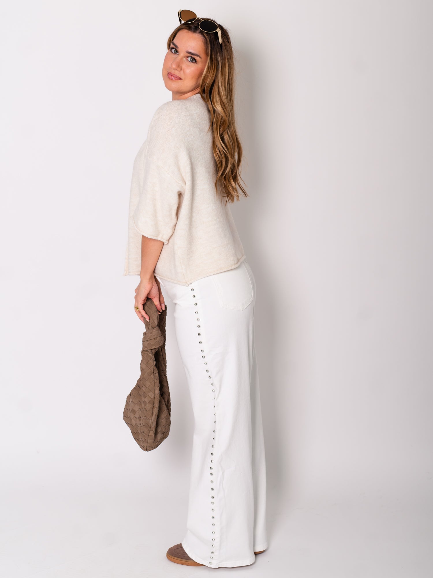 Christina Soft Strickjacke - Creme