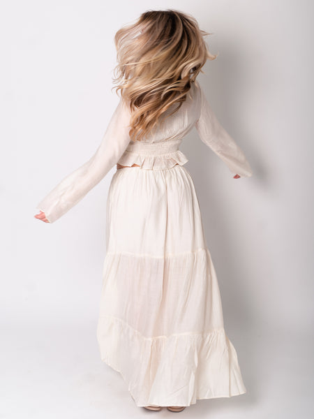 Indra Spitzen Bluse - Creme