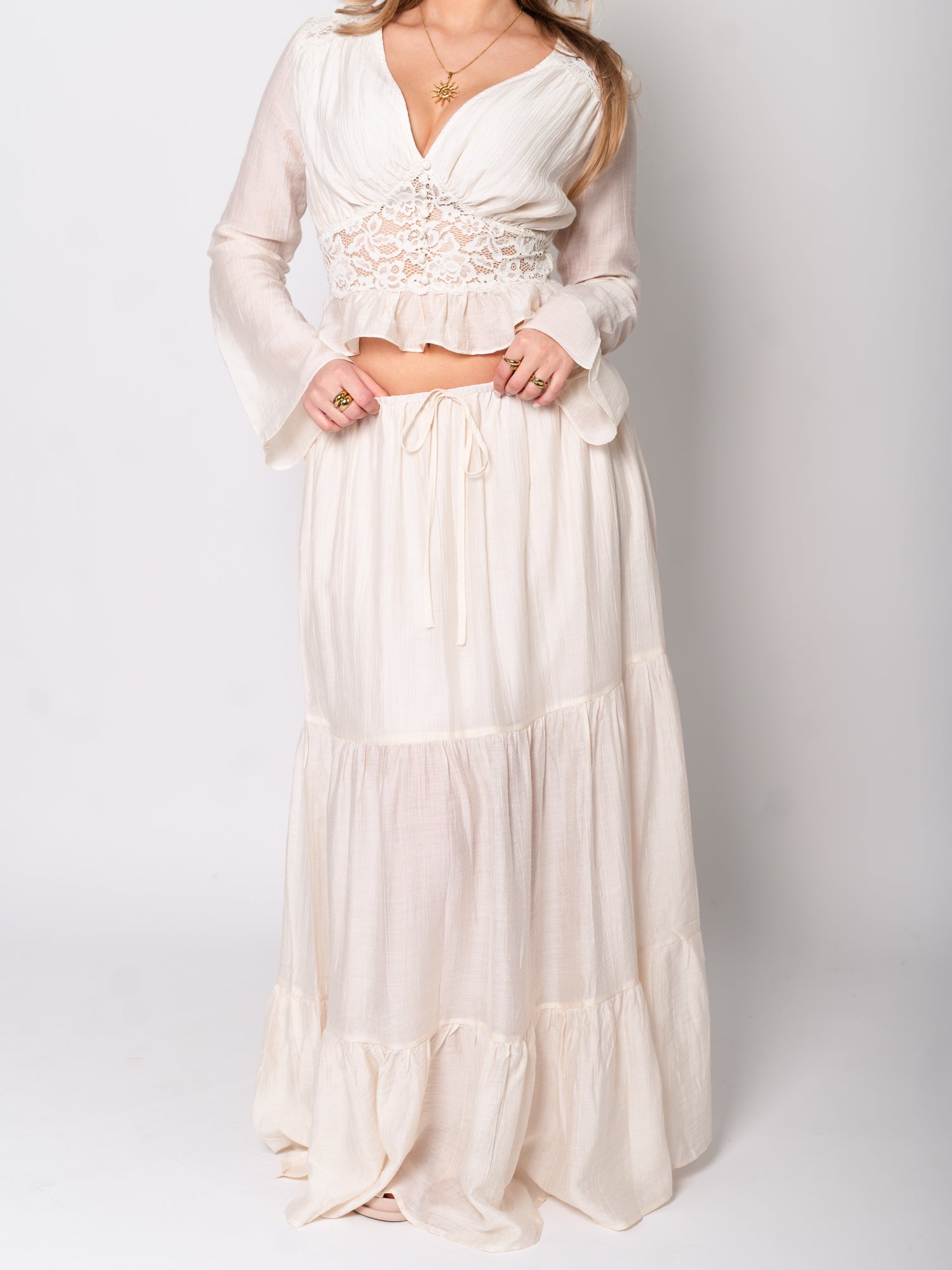 Indra Maxi Rock - Creme