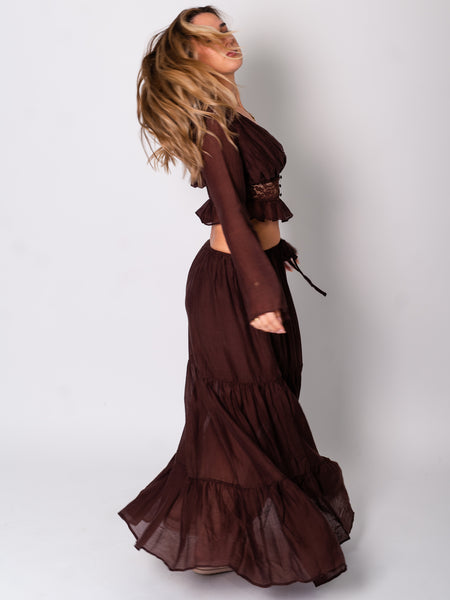 Indra Maxi Rock - Espresso