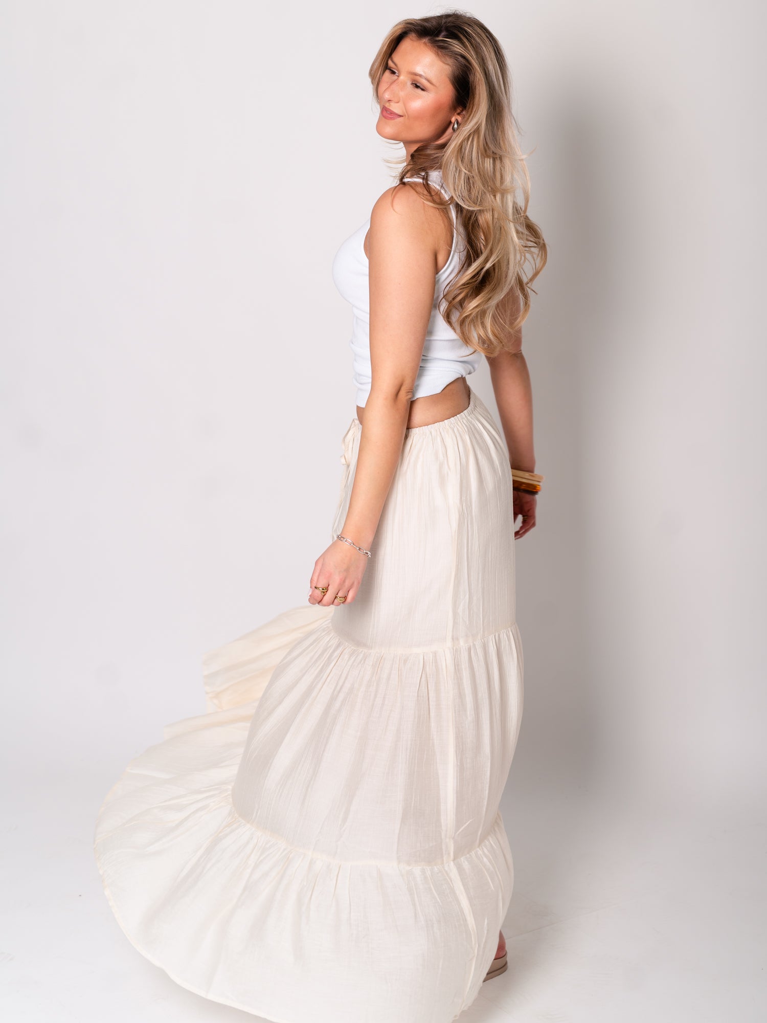 Indra Maxi Rock - Creme