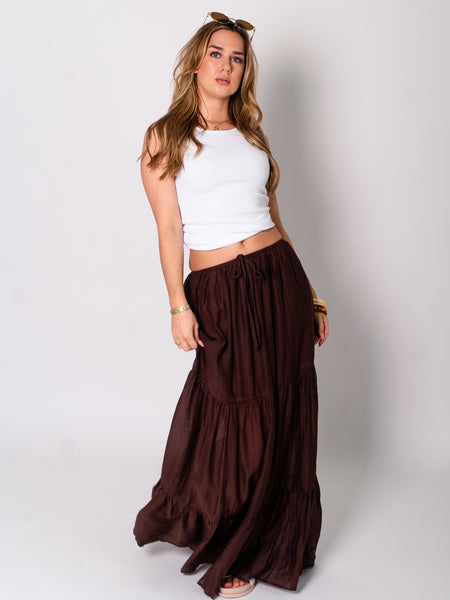 Indra Maxi Rock - Espresso