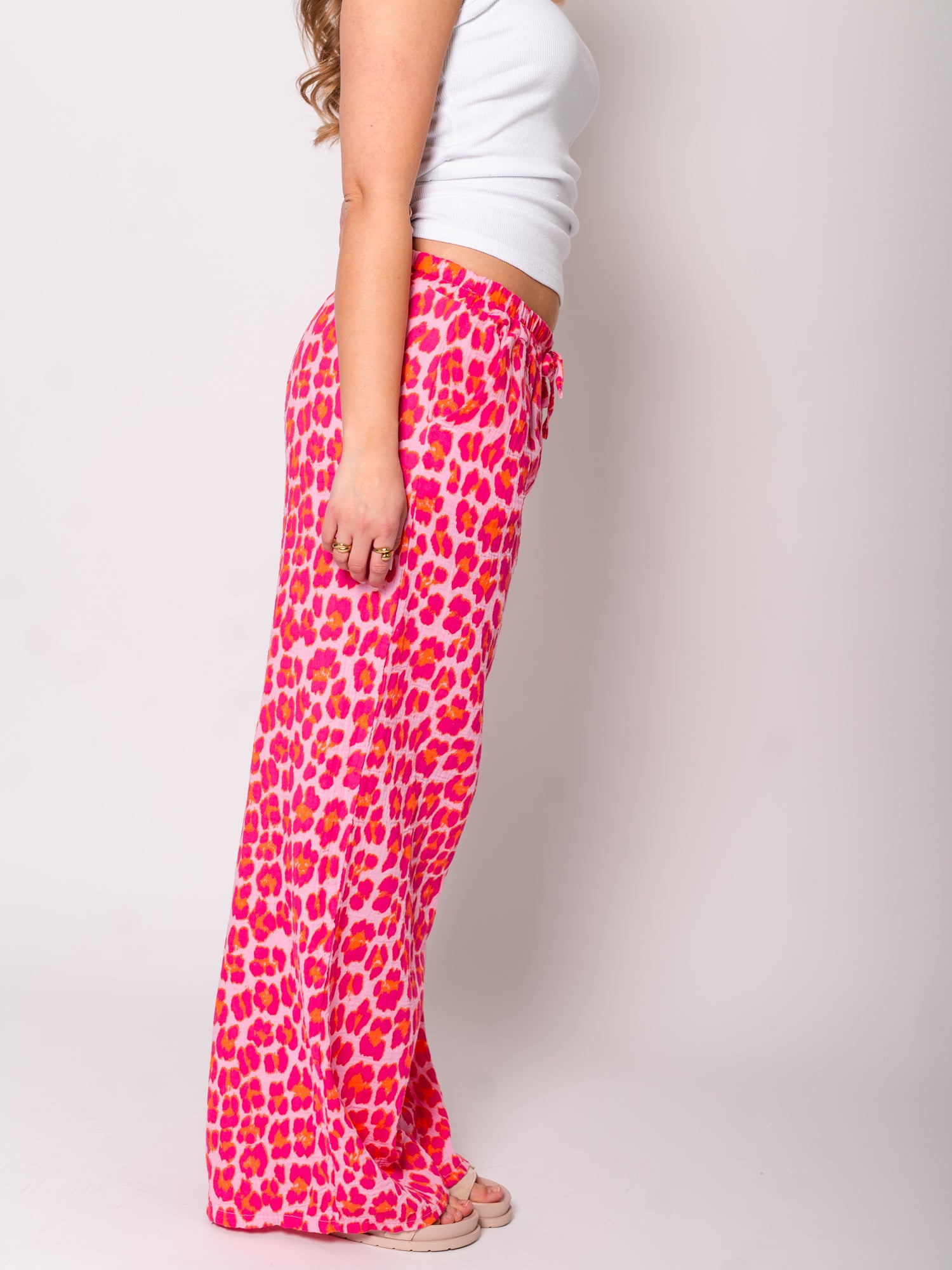 Beachy Musselin Hose - Leo/Pink/Orange