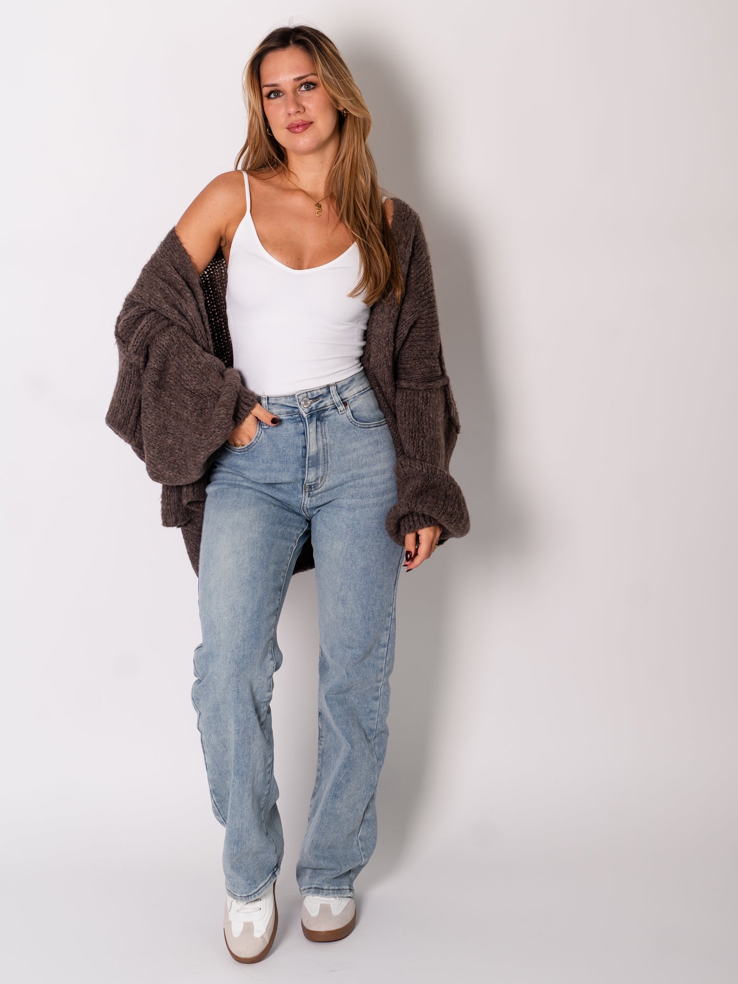 Tammy Strickjacke - Coffee