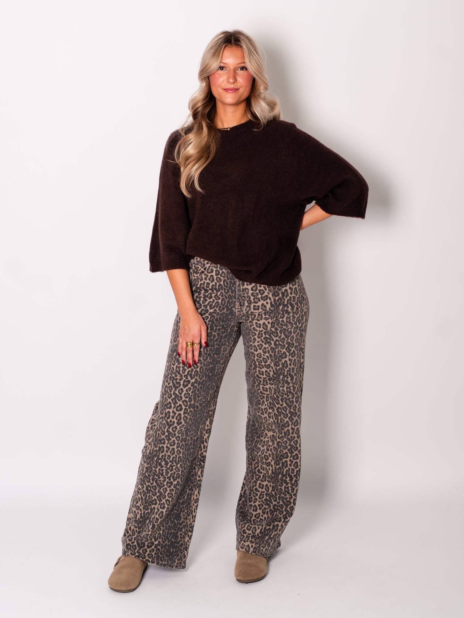Hermine Strick Pullover - Espresso