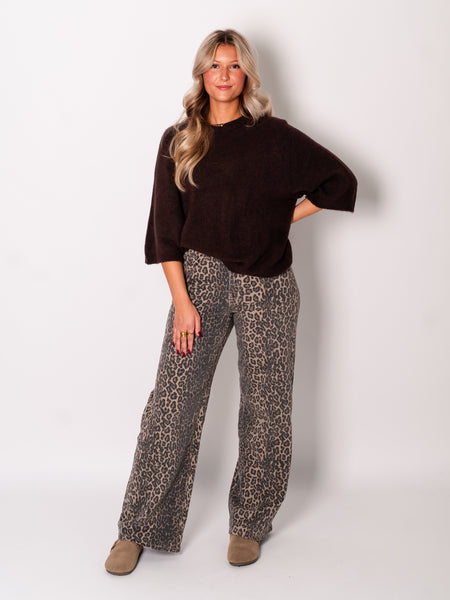 Hermine Strick Pullover - Espresso
