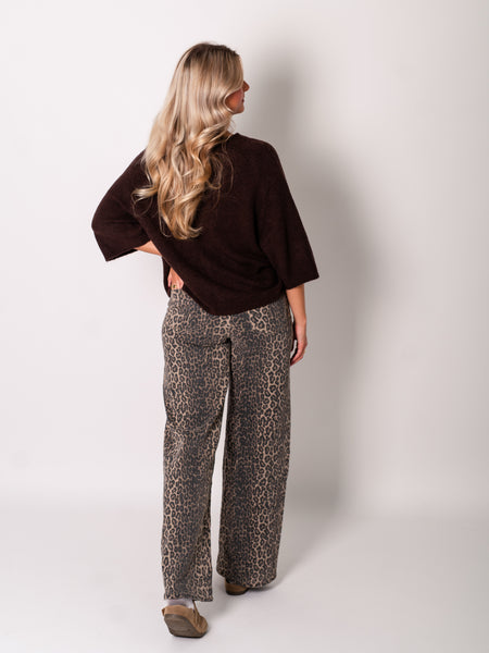 Hermine Strick Pullover - Espresso