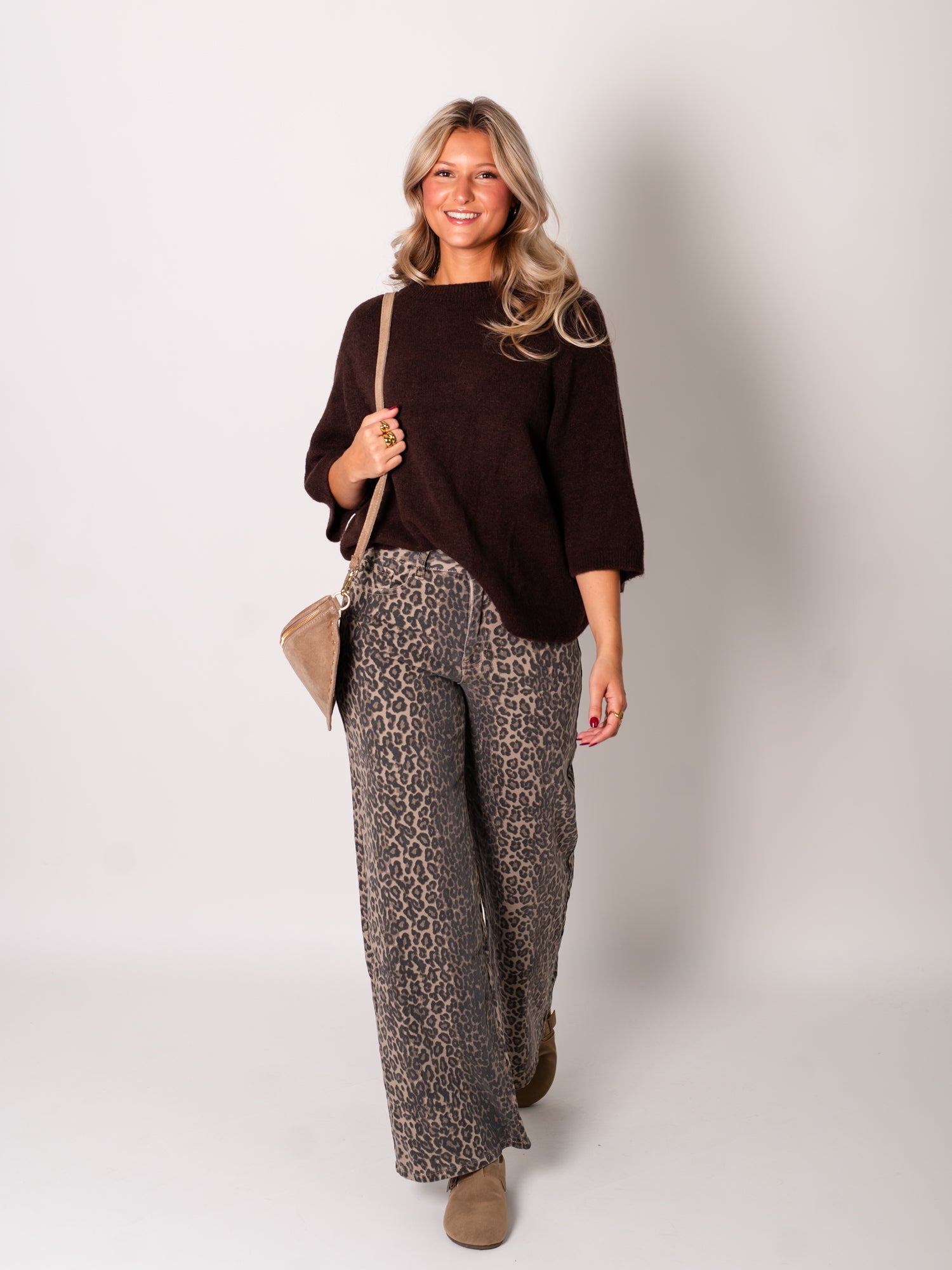 Hermine Strick Pullover - Espresso
