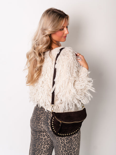 Stella Fransen Strickjacke - Creme