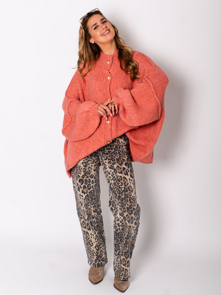 Danielle Strickjacke - Peach