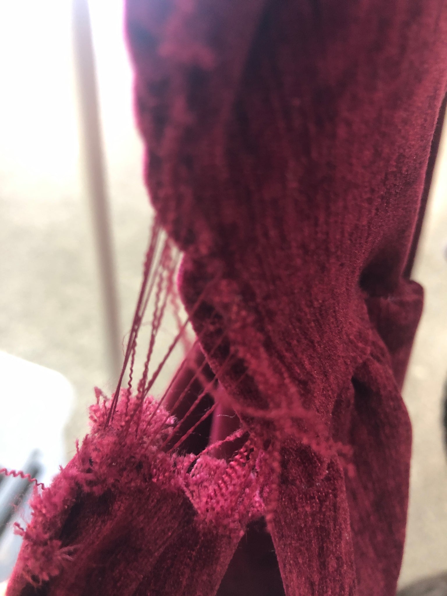 B-Ware 804. Audrey Samt Kleid - Rot