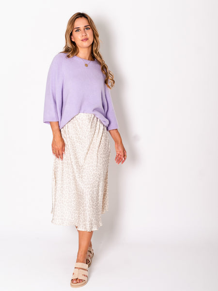 Hermine Strick Pullover - Flieder