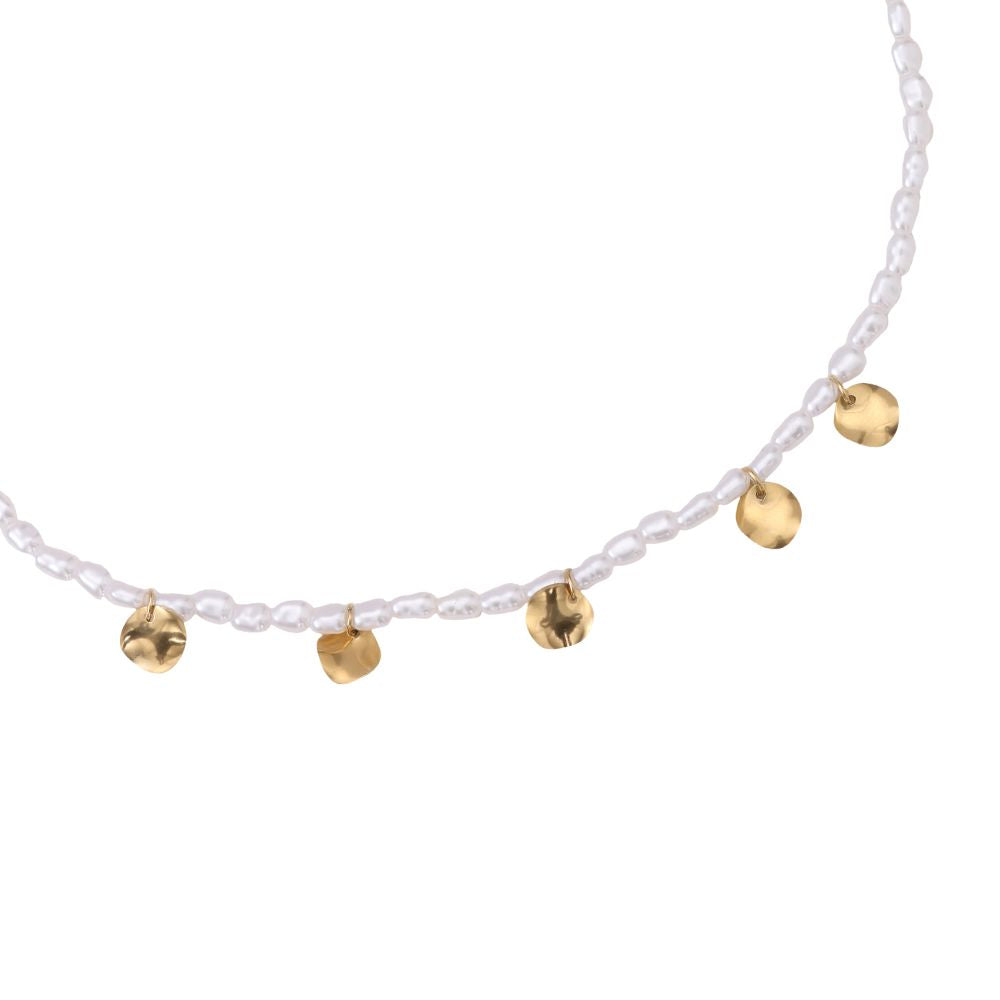 Hippie Perlen Kette - Gold