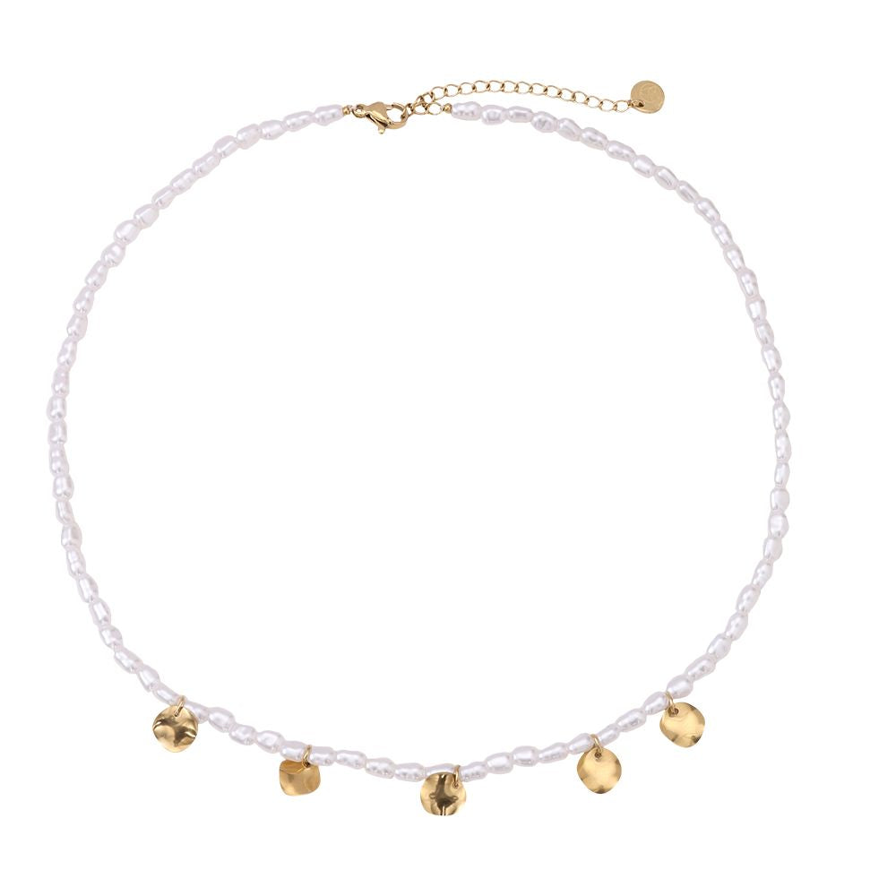 Hippie Perlen Kette - Gold