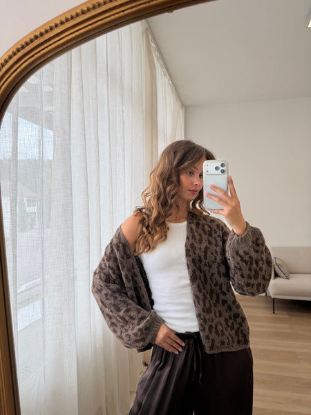 Leo Strickjacke - Coffee/Espresso