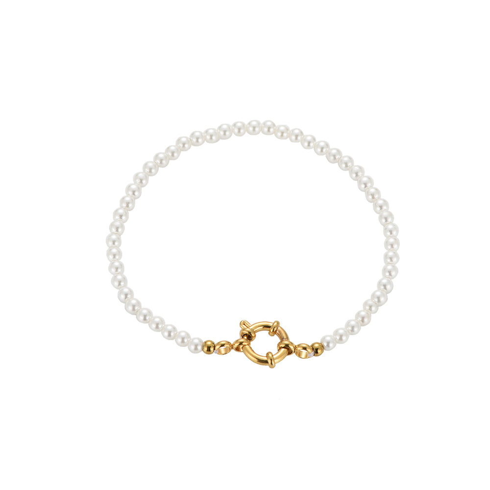 Lily Pearls Armband- Gold