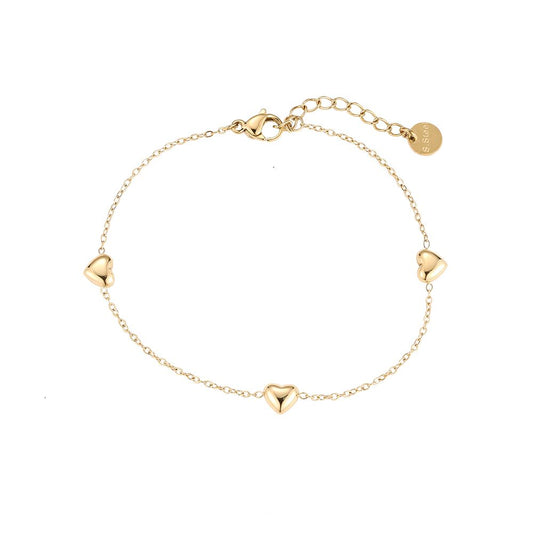 Little Hearts Armband- Gold