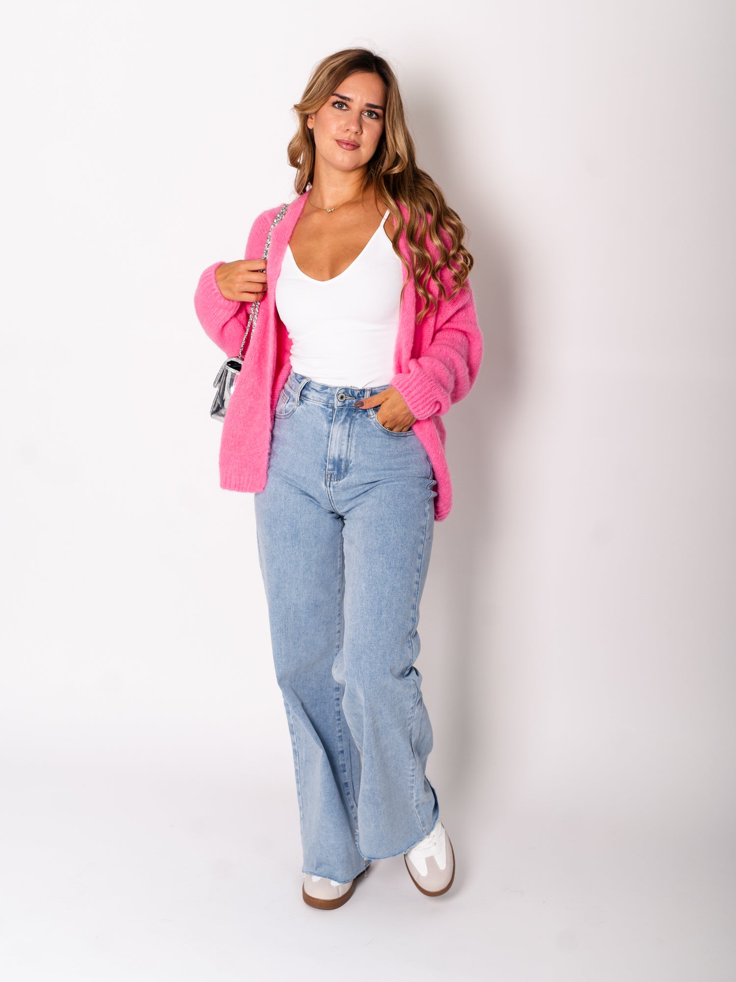 Madita Soft Strickjacke - Pink