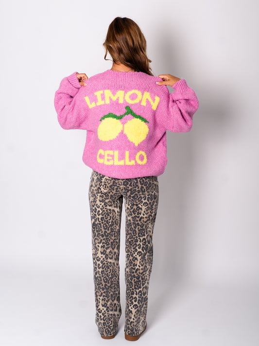 Limoncello Strickjacke - Pink