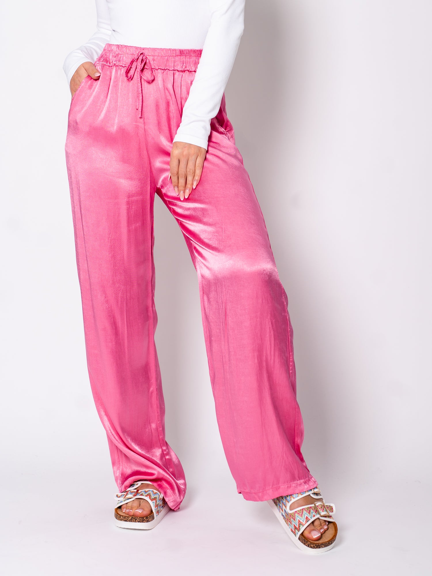 B-Ware 482. Ella Seiden Hose - Pink