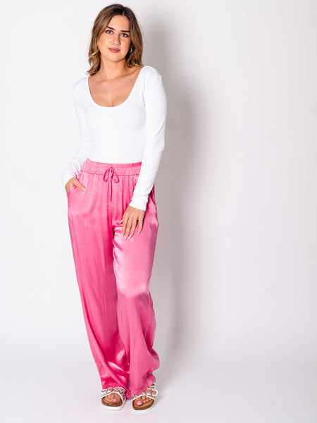 B-Ware 482. Ella Seiden Hose - Pink