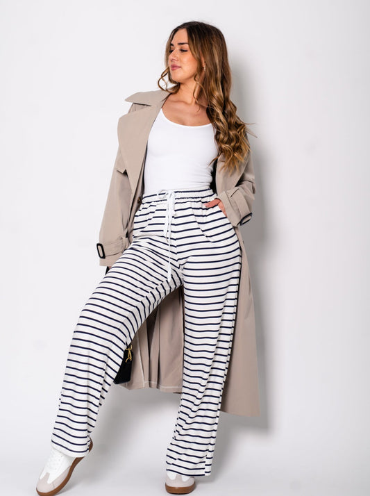 Stripes Hose - Weiß/Navy