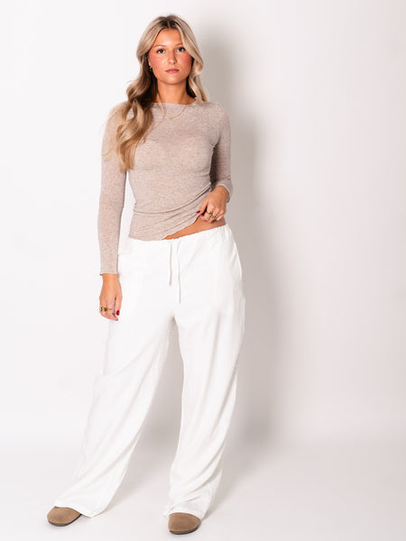 Cashmere Longsleeve - Beige