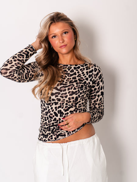 Leo Cashmere Longsleeve - Grau/Schwarz