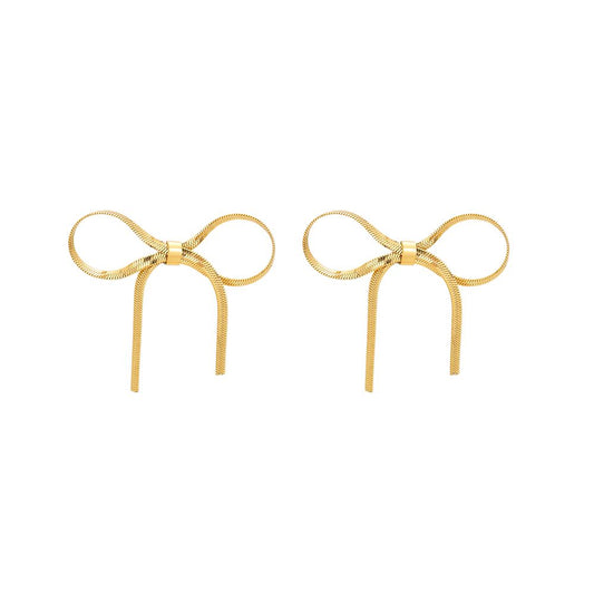 Ribbon Ohrringe - Gold