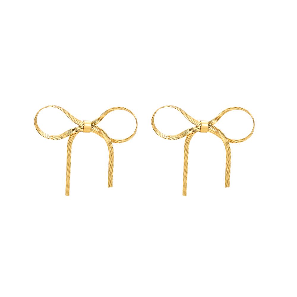 Ribbon Ohrringe - Gold