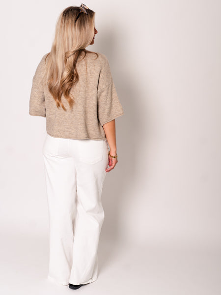 Christina Soft Strickjacke - Taupe