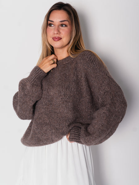 Confident Pullover - Coffee
