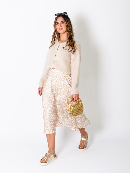 Louisa Soft Strickjacke - Beige