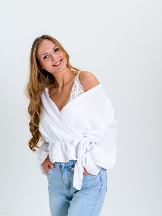 B-Ware 327. Daya Spitzen Bralette - Weiß