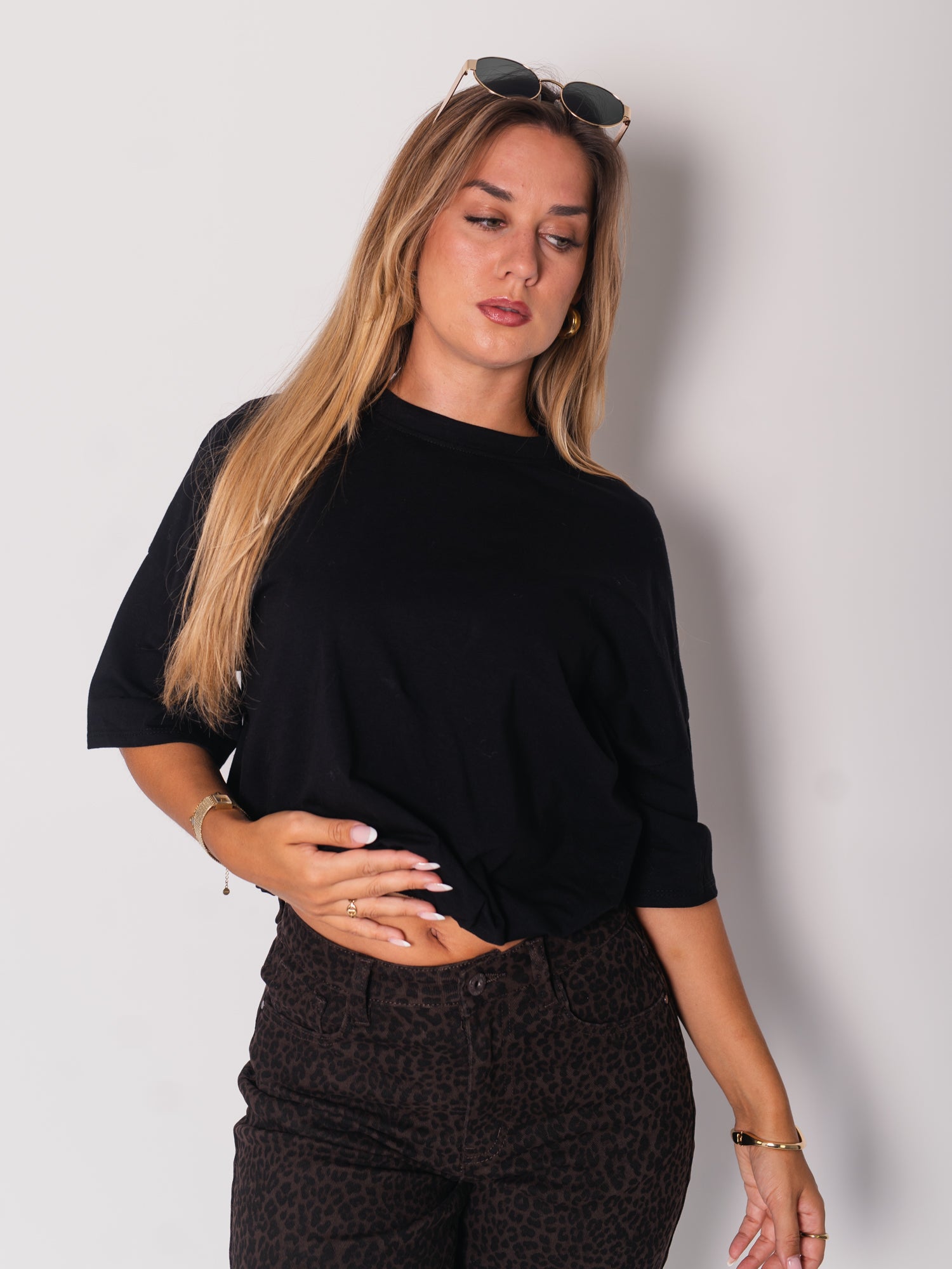 Ballon T-Shirt - Schwarz