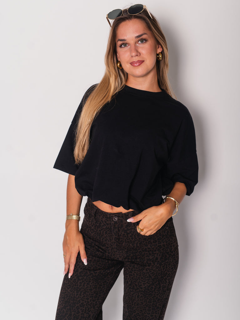 Ballon T-Shirt - Schwarz