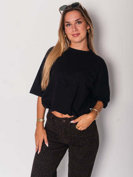 Ballon T-Shirt - Schwarz