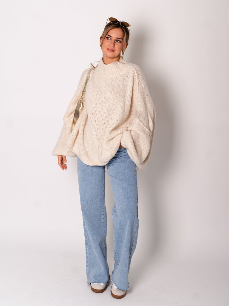 Meli Strick Pullover - Beige