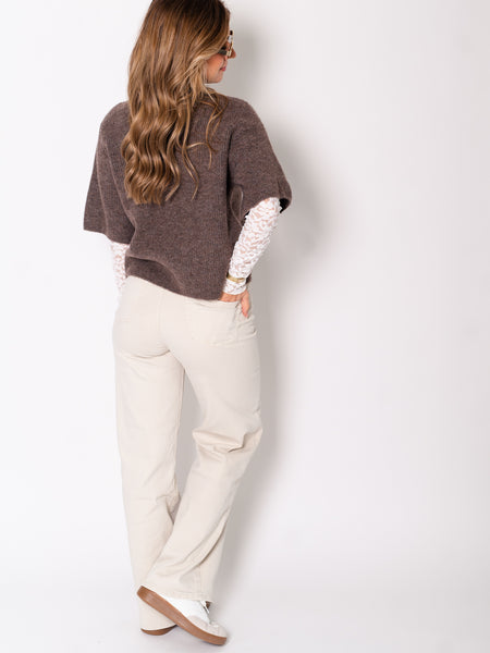 Lena Soft Strickjacke - Coffee