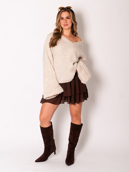 Kali Oversize Pullover - Beige