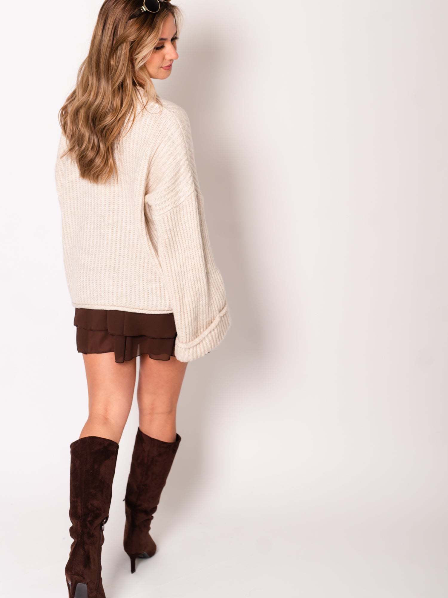 Kali Oversize Pullover - Beige