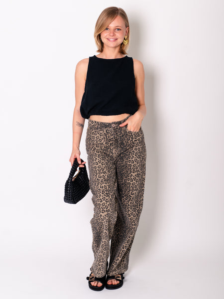 Summer Musselin Top - Schwarz