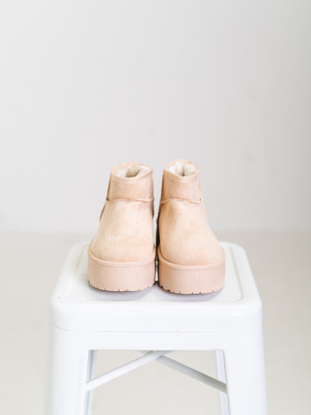 Cozy Mini Boots - Beige
